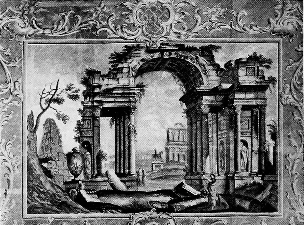 An illustration from Historic homes of New England, 1914, leaf 111