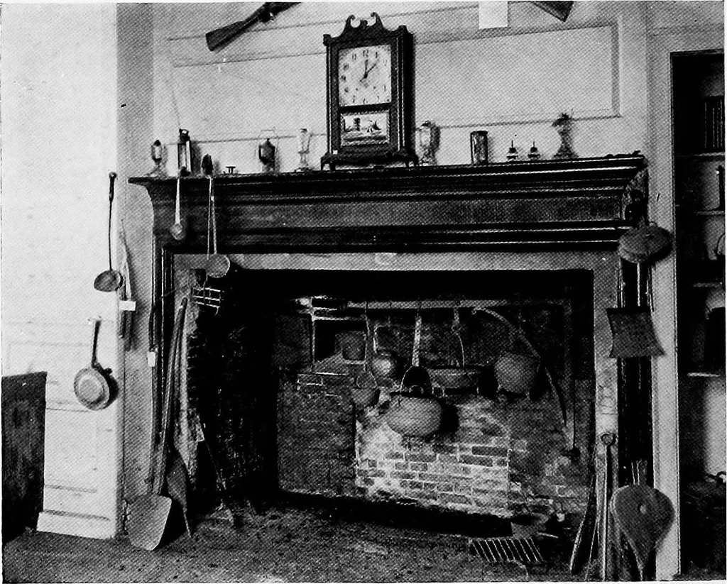An illustration from Historic homes of New England, 1914, leaf 117