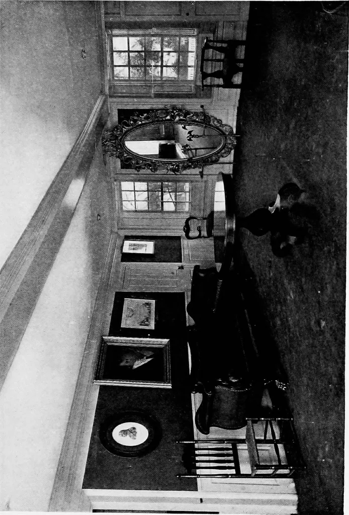 An illustration from Historic homes of New England, 1914, leaf 128