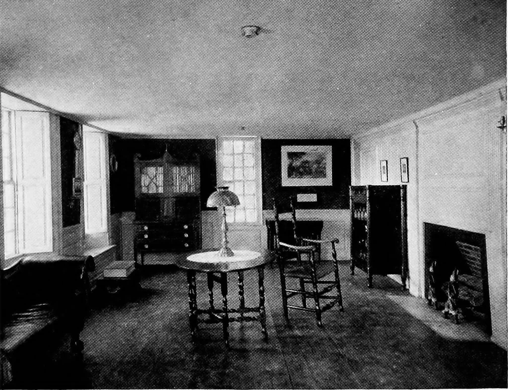 An illustration from Historic homes of New England, 1914, leaf 129