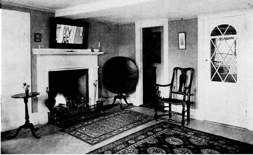 An illustration from Historic homes of New England, 1914, leaf 146