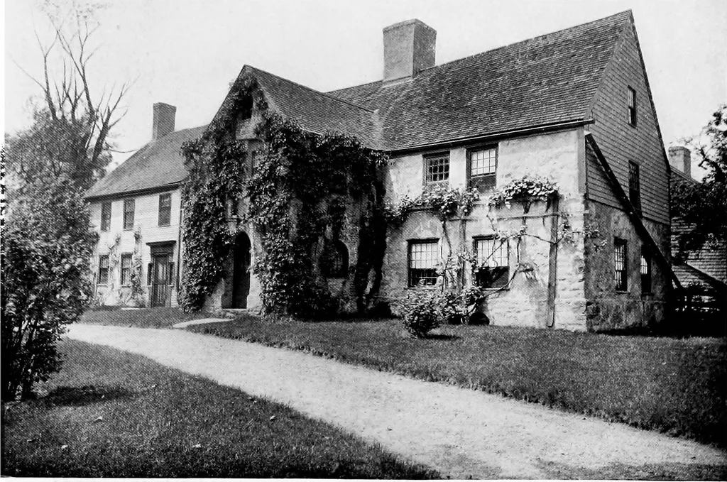 An illustration from Historic homes of New England, 1914, leaf 154