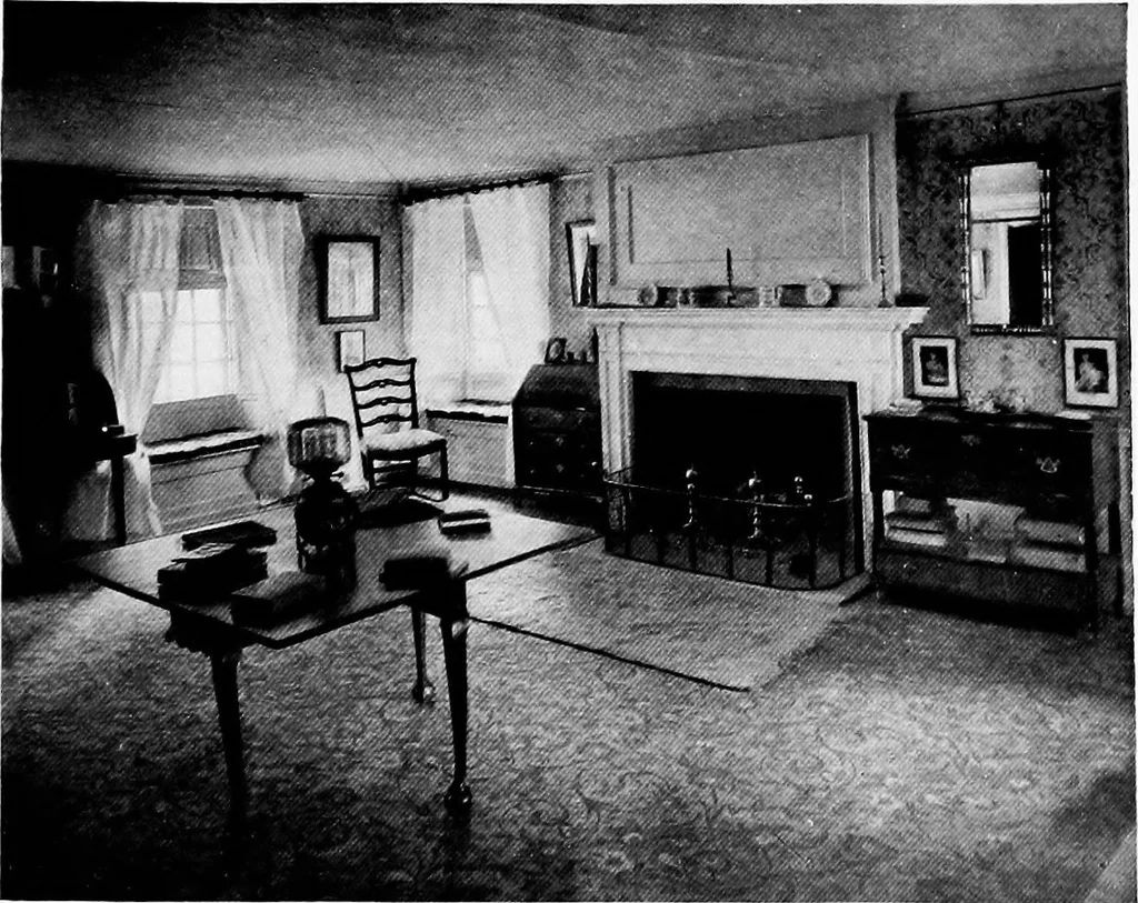 An illustration from Historic homes of New England, 1914, leaf 162