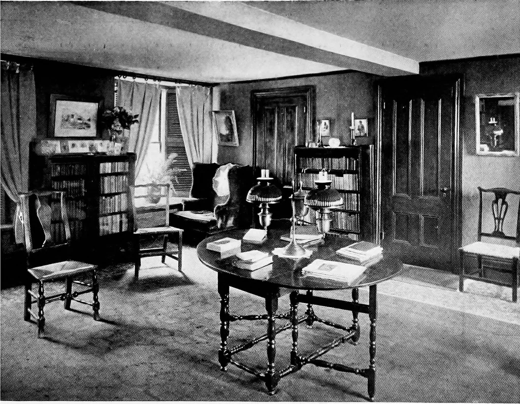 An illustration from Historic homes of New England, 1914, leaf 163