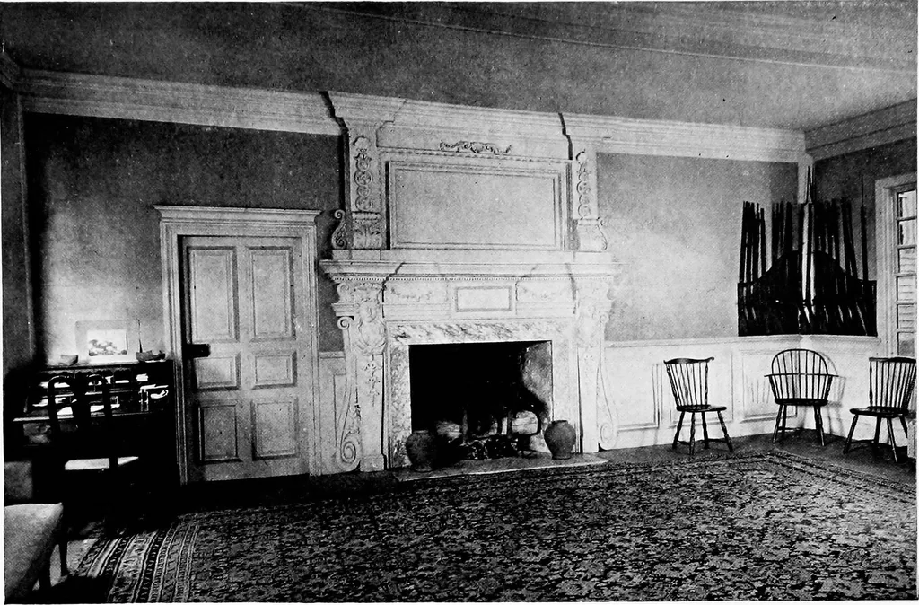 An illustration from Historic homes of New England, 1914, leaf 210