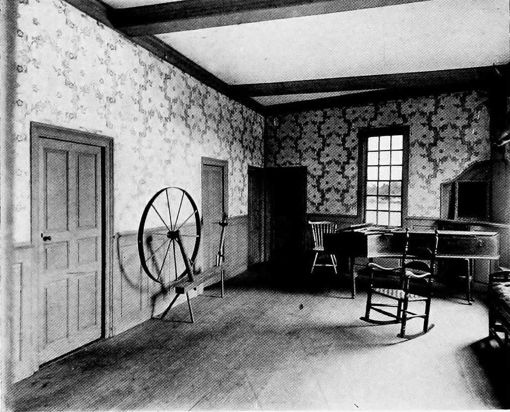 An illustration from Historic homes of New England, 1914, leaf 211