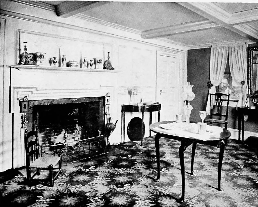 An illustration from Historic homes of New England, 1914, leaf 247