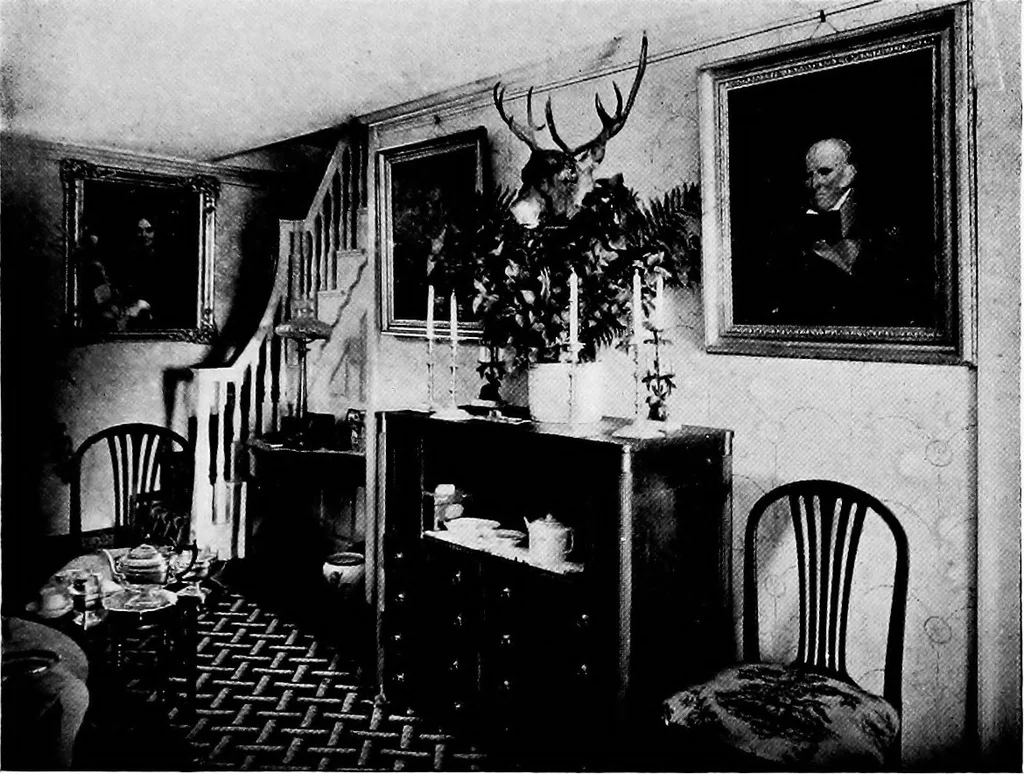 An illustration from Historic homes of New England, 1914, leaf 258