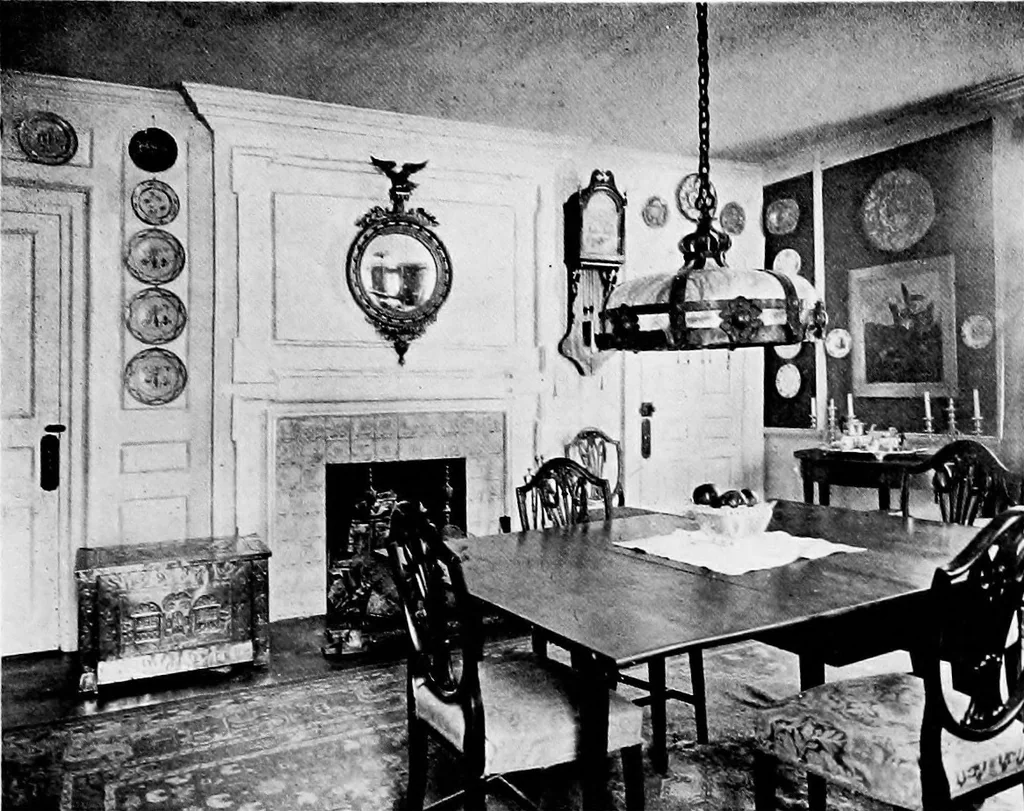An illustration from Historic homes of New England, 1914, leaf 276