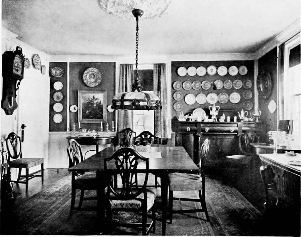 An illustration from Historic homes of New England, 1914, leaf 276