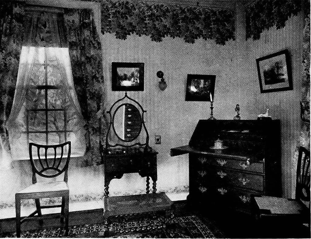 An illustration from Historic homes of New England, 1914, leaf 277