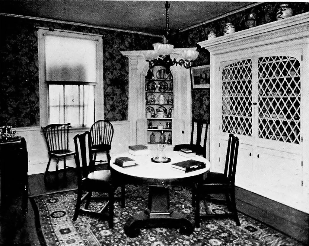 An illustration from Historic homes of New England, 1914, leaf 310