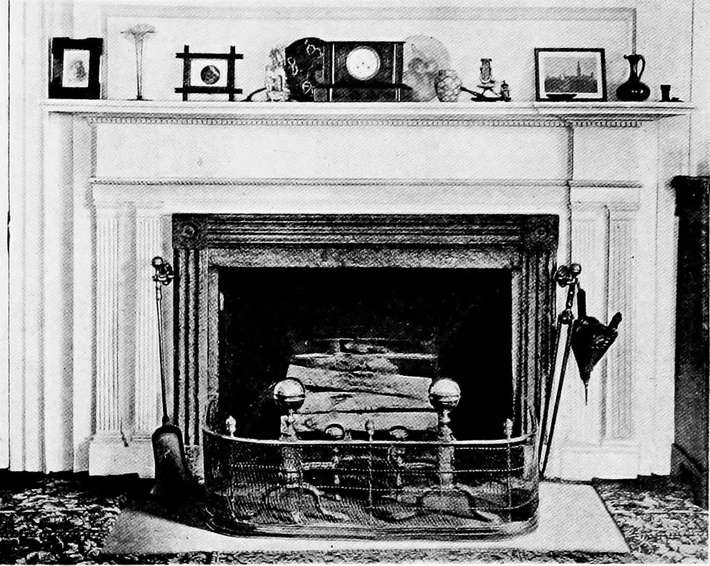 An illustration from Historic homes of New England, 1914, leaf 311