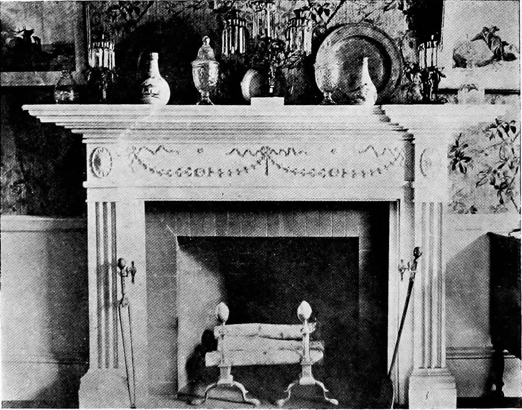 An illustration from Historic homes of New England, 1914, leaf 311