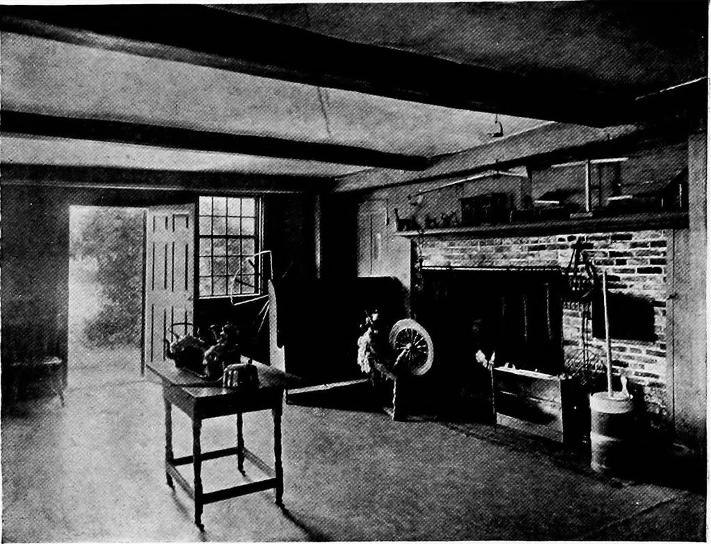 An illustration from Historic homes of New England, 1914, leaf 357