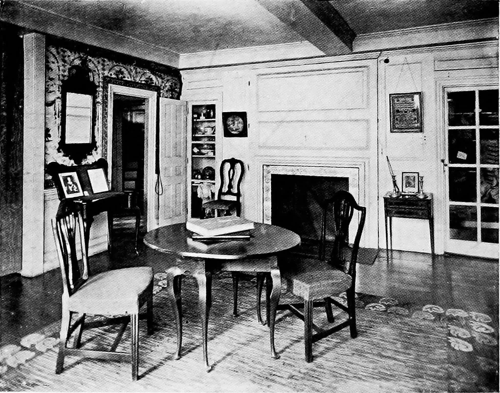 An illustration from Historic homes of New England, 1914, leaf 357