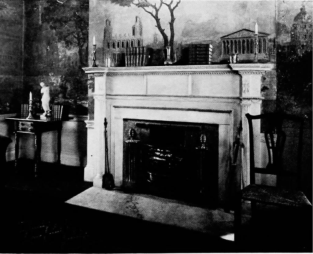 An illustration from Historic homes of New England, 1914, leaf 40