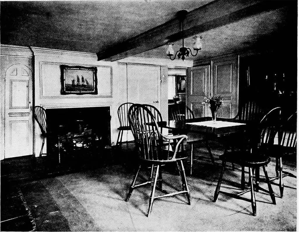 An illustration from Historic homes of New England, 1914, leaf 47