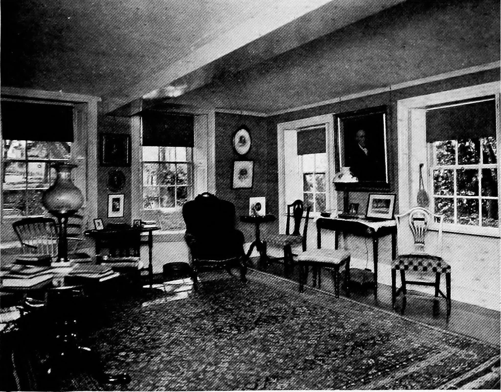 An illustration from Historic homes of New England, 1914, leaf 70
