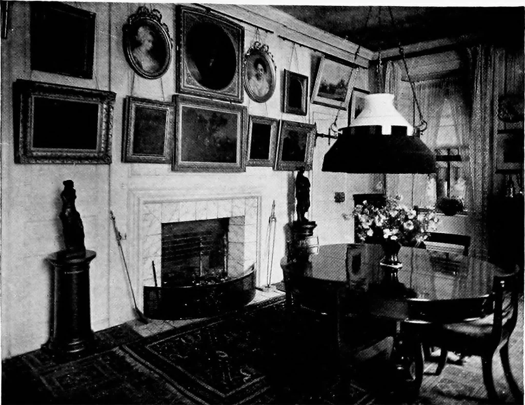 An illustration from Historic homes of New England, 1914, leaf 82