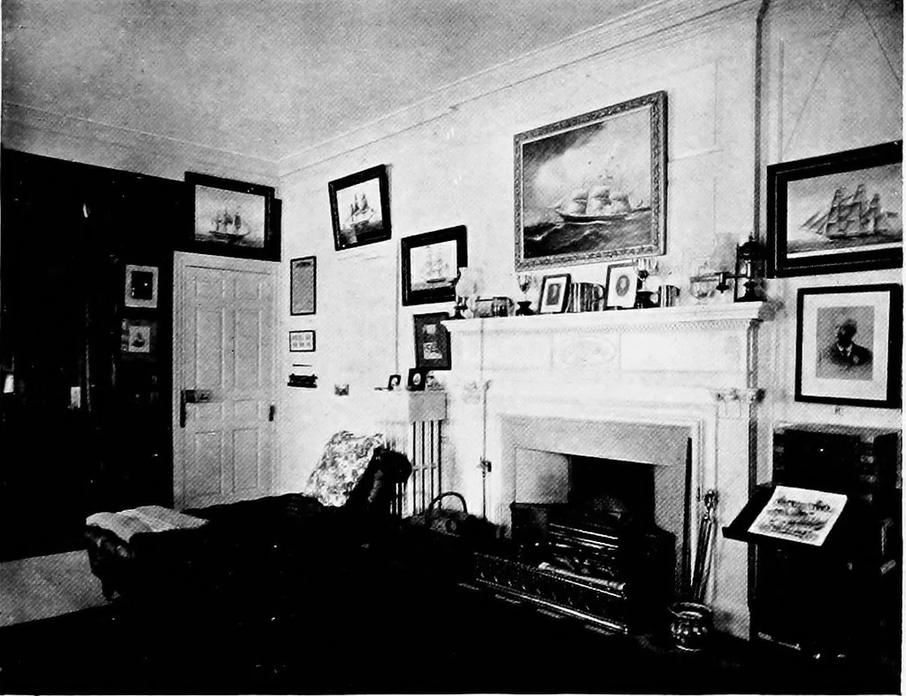 An illustration from Historic homes of New England, 1914, leaf 82