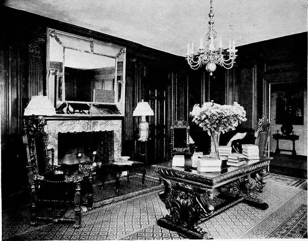 An illustration from Historic homes of New England, 1914, leaf 83