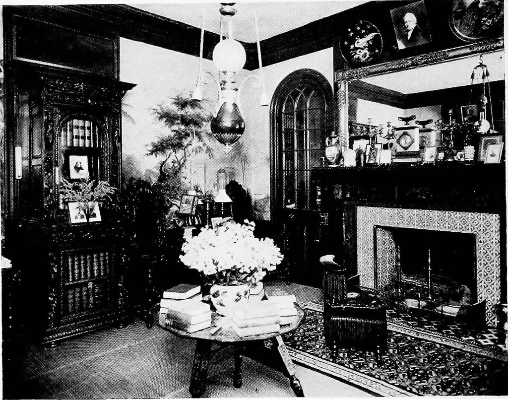 An illustration from Historic homes of New England, 1914, leaf 83