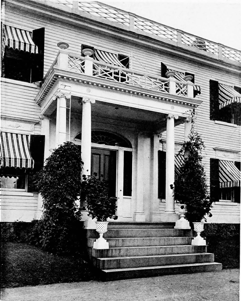 An illustration from Historic homes of New England, 1914, leaf 96