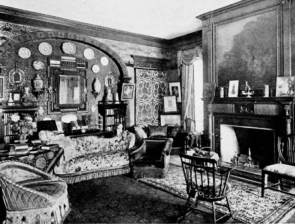 An illustration from Historic homes of New England, 1914, leaf 97
