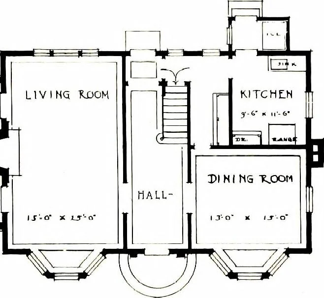 An illustration from The small house for a moderate income, 1915, leaf 23