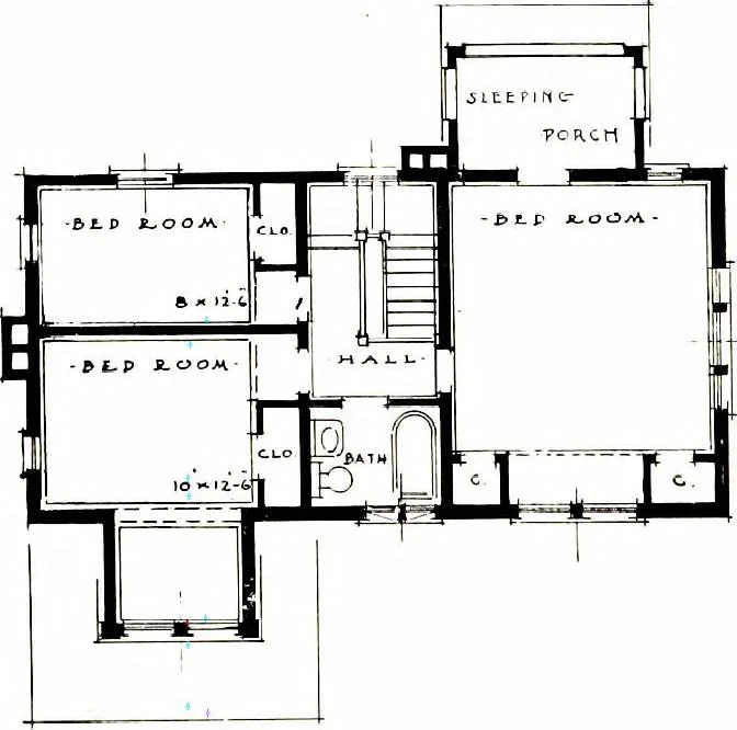 An illustration from The small house for a moderate income, 1915, leaf 35