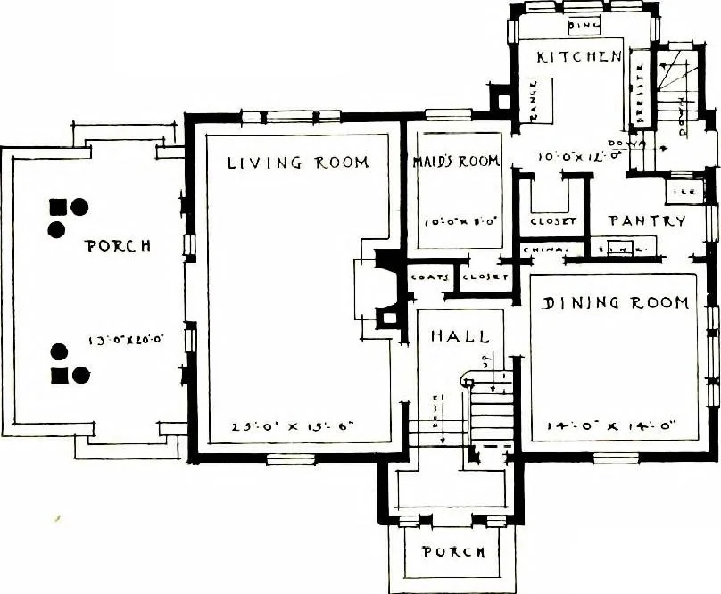 An illustration from The small house for a moderate income, 1915, leaf 95
