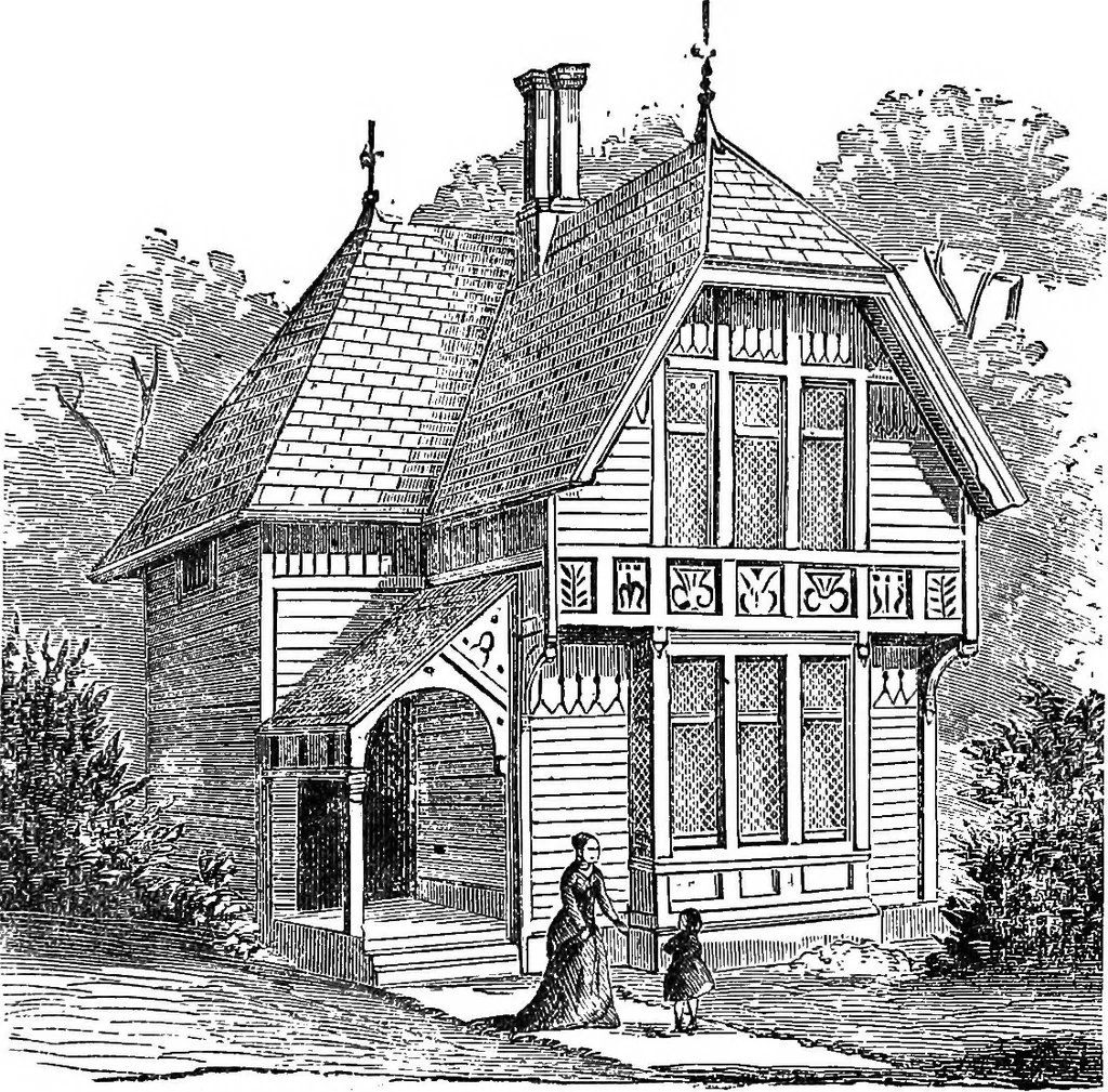 An illustration from Our homes and their adornments; or, How to build, finish, furnish and adorn a home ... the whole being designed to make happy homes for happy people, 1882, leaf 120