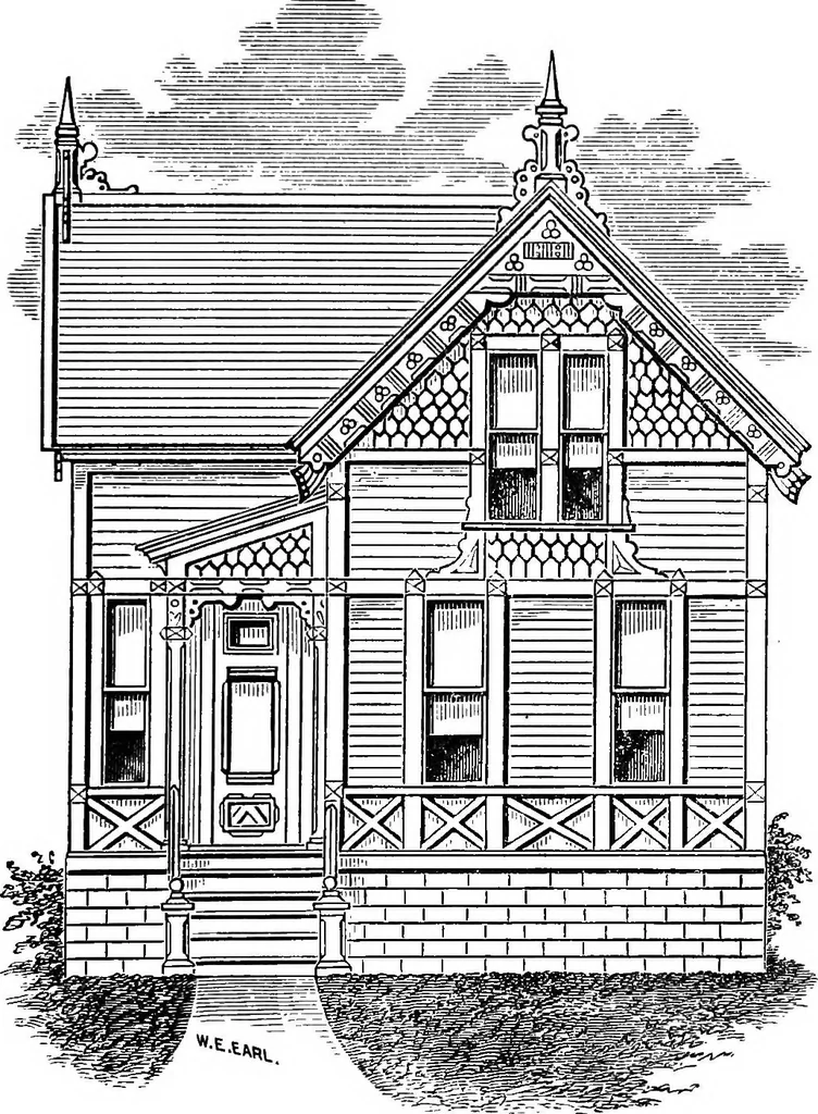 An illustration from Our homes and their adornments; or, How to build, finish, furnish and adorn a home ... the whole being designed to make happy homes for happy people, 1882, leaf 126