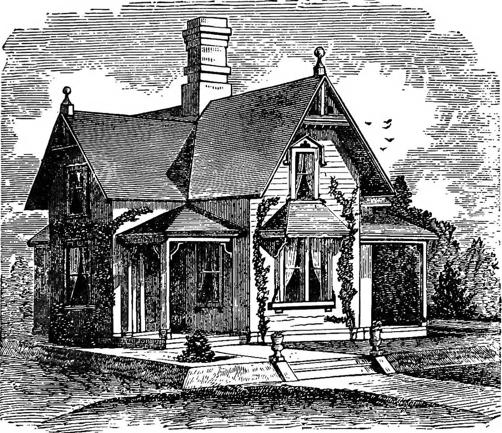 An illustration from Our homes and their adornments; or, How to build, finish, furnish and adorn a home ... the whole being designed to make happy homes for happy people, 1882, leaf 130