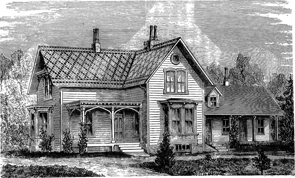 An illustration from Our homes and their adornments; or, How to build, finish, furnish and adorn a home ... the whole being designed to make happy homes for happy people, 1882, leaf 134