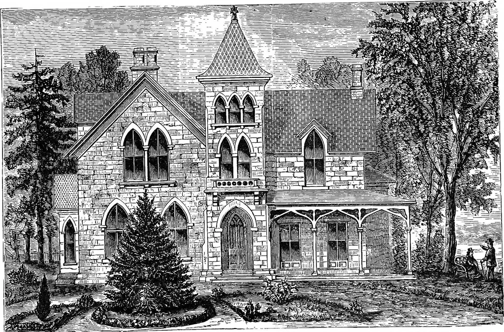 An illustration from Our homes and their adornments; or, How to build, finish, furnish and adorn a home ... the whole being designed to make happy homes for happy people, 1882, leaf 148