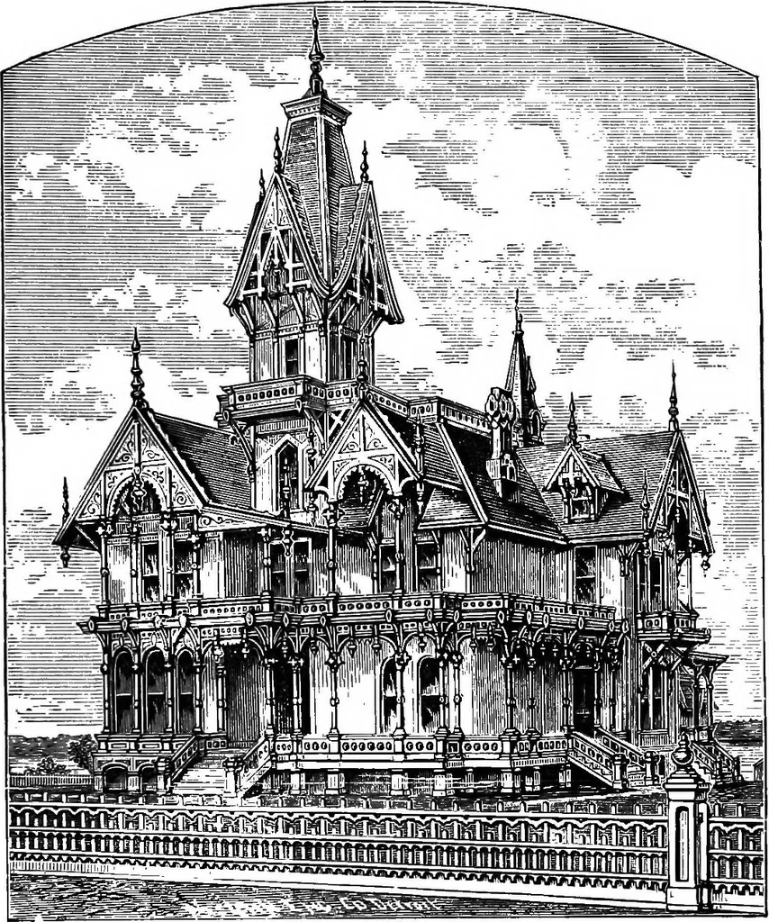 An illustration from Our homes and their adornments; or, How to build, finish, furnish and adorn a home ... the whole being designed to make happy homes for happy people, 1882, leaf 162