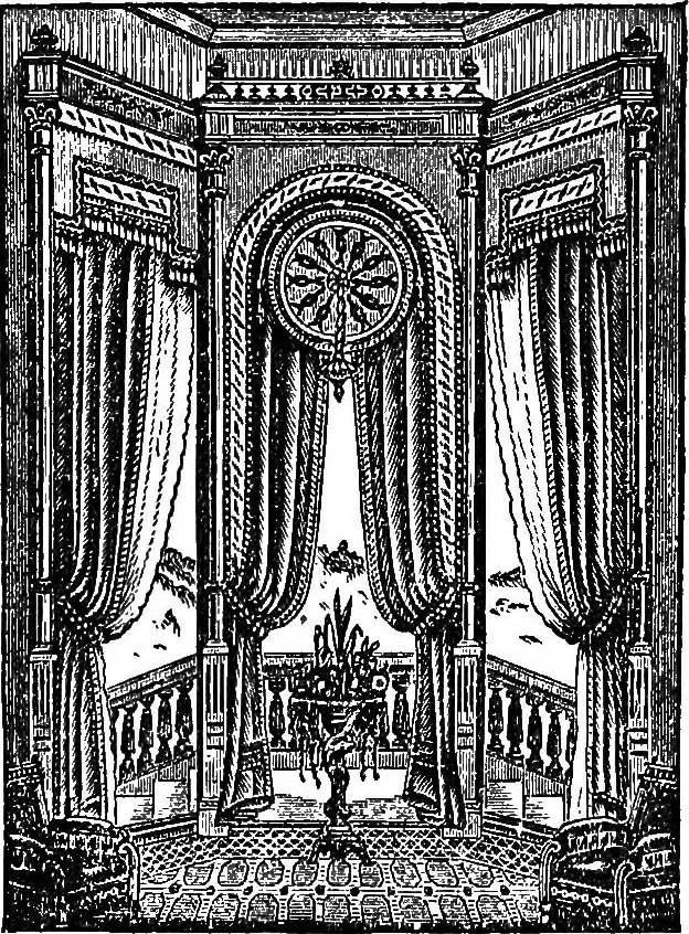 An illustration from Our homes and their adornments; or, How to build, finish, furnish and adorn a home ... the whole being designed to make happy homes for happy people, 1882, leaf 305
