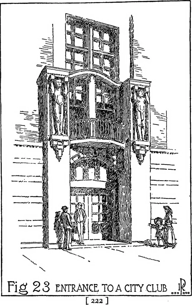 An illustration from The meaning of architecture; an essay in constructive criticism, 1918, leaf 239