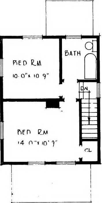 An illustration from The housing book; containing photographic reproductions, with floor plans of workingmen's homes. One and two family houses of frame, brick, stucco and concrete construction; also four, six and nine family apartments. Showing single houses, groups and developments that have been built in various parts of the United States, 1919, leaf 112