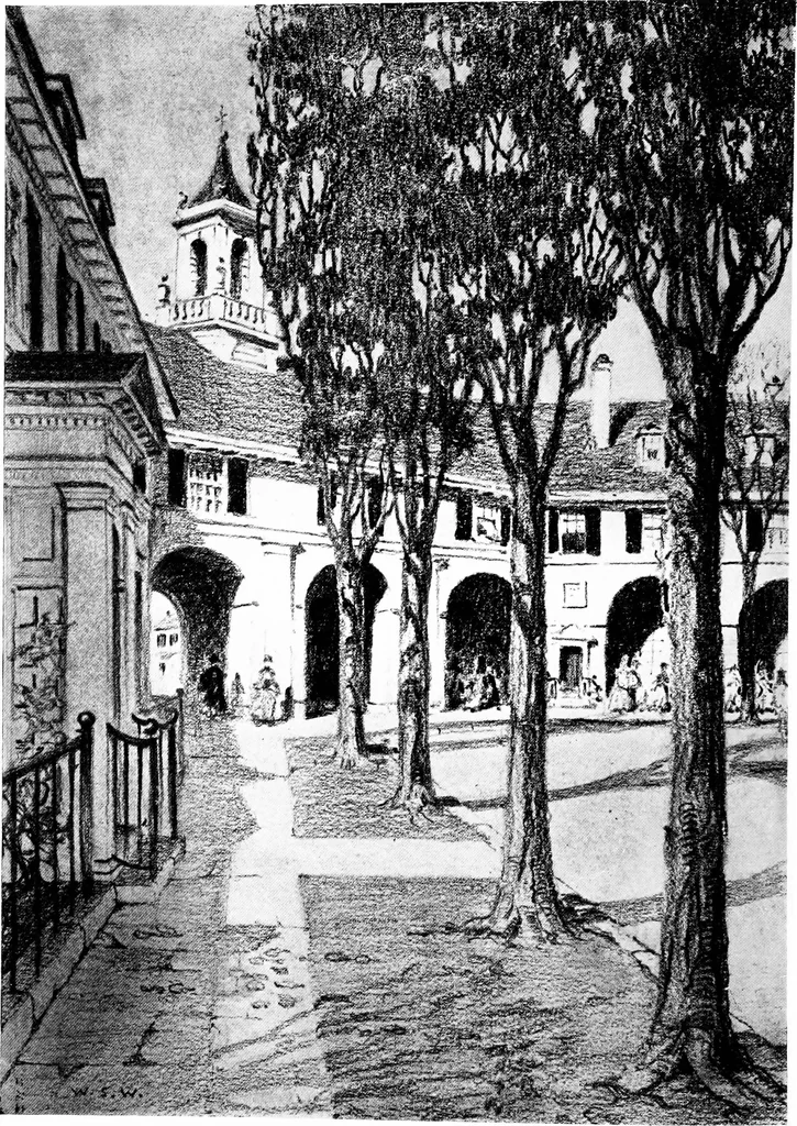 An illustration from The housing book; containing photographic reproductions, with floor plans of workingmen's homes. One and two family houses of frame, brick, stucco and concrete construction; also four, six and nine family apartments. Showing single houses, groups and developments that have been built in various parts of the United States, 1919, leaf 19