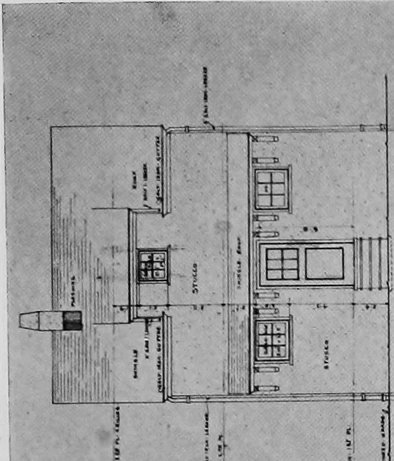 An illustration from The housing book; containing photographic reproductions, with floor plans of workingmen's homes. One and two family houses of frame, brick, stucco and concrete construction; also four, six and nine family apartments. Showing single houses, groups and developments that have been built in various parts of the United States, 1919, leaf 28