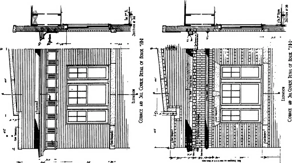An illustration from The housing book; containing photographic reproductions, with floor plans of workingmen's homes. One and two family houses of frame, brick, stucco and concrete construction; also four, six and nine family apartments. Showing single houses, groups and developments that have been built in various parts of the United States, 1919, leaf 86