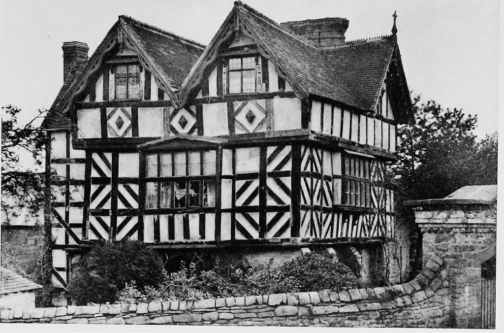 An illustration from Old cottages, farm houses, and other half-timber buildings in Shropshire, Herefordshire, and Cheshire, 1904, leaf 100