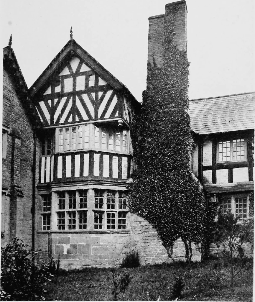 An illustration from Old cottages, farm houses, and other half-timber buildings in Shropshire, Herefordshire, and Cheshire, 1904, leaf 114