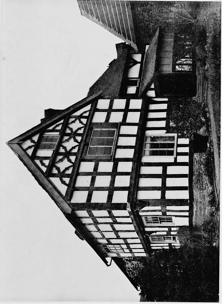 An illustration from Old cottages, farm houses, and other half-timber buildings in Shropshire, Herefordshire, and Cheshire, 1904, leaf 116