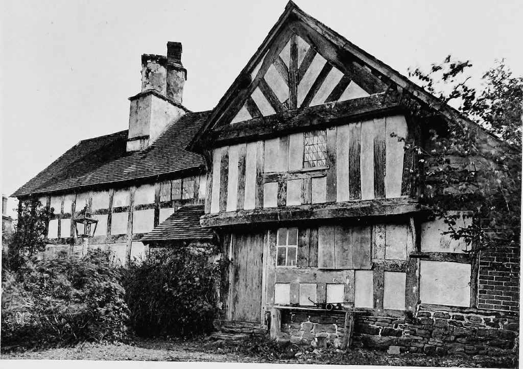 An illustration from Old cottages, farm houses, and other half-timber buildings in Shropshire, Herefordshire, and Cheshire, 1904, leaf 120