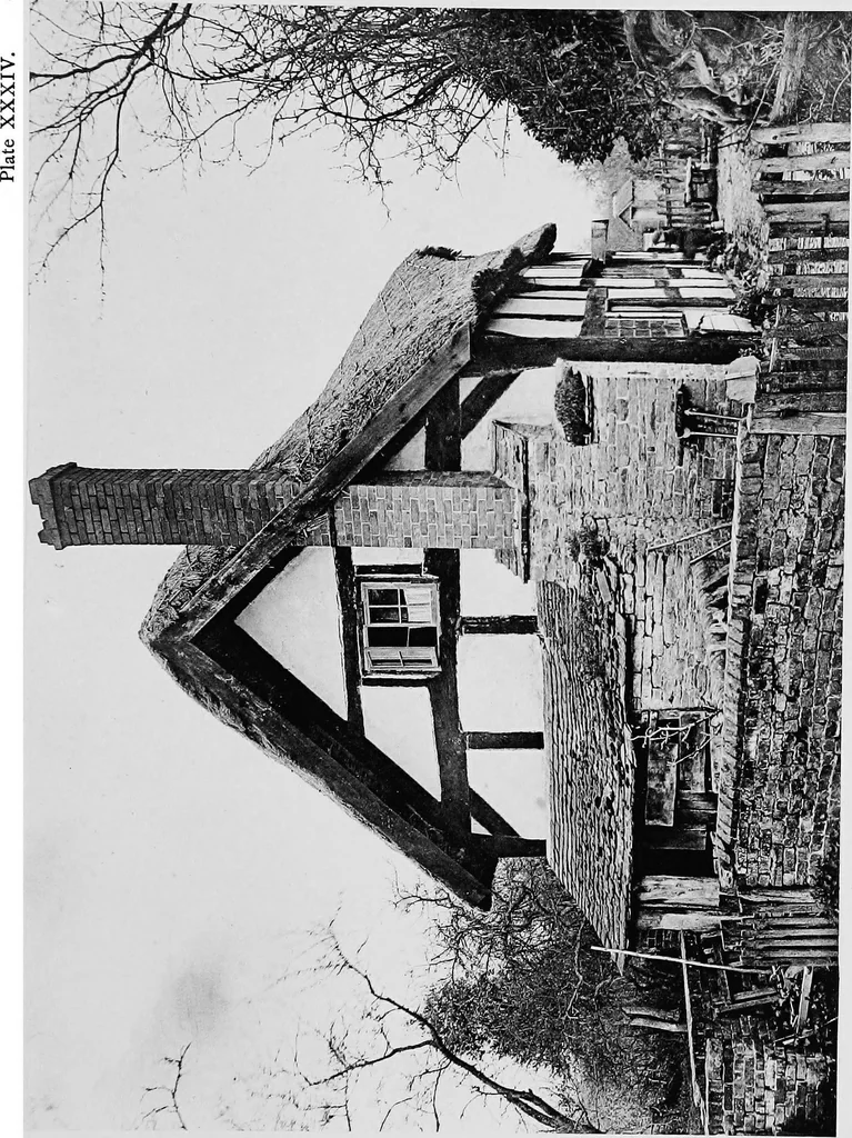 An illustration from Old cottages, farm houses, and other half-timber buildings in Shropshire, Herefordshire, and Cheshire, 1904, leaf 126