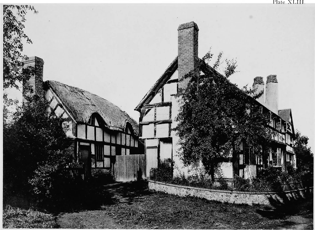 An illustration from Old cottages, farm houses, and other half-timber buildings in Shropshire, Herefordshire, and Cheshire, 1904, leaf 140